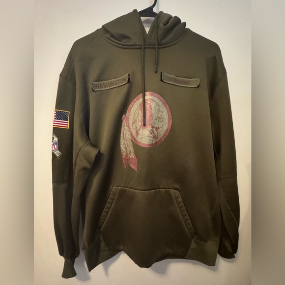 NFL Onfield Nike salute to service Washington redskins men’s XL hoodie - Picture 1 of 8